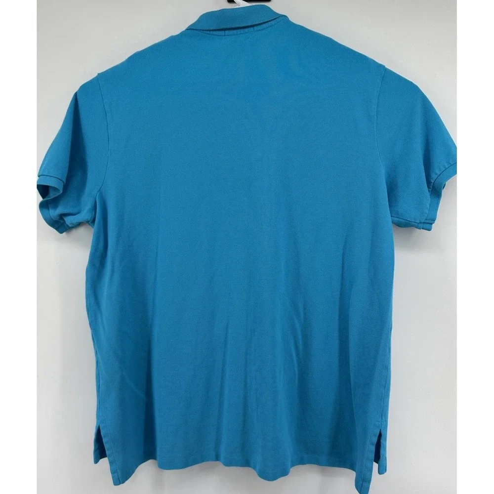 Polo Ralph Lauren Custom Fit Short Sleeve Polo Shirt Teal Men's Size 2XL